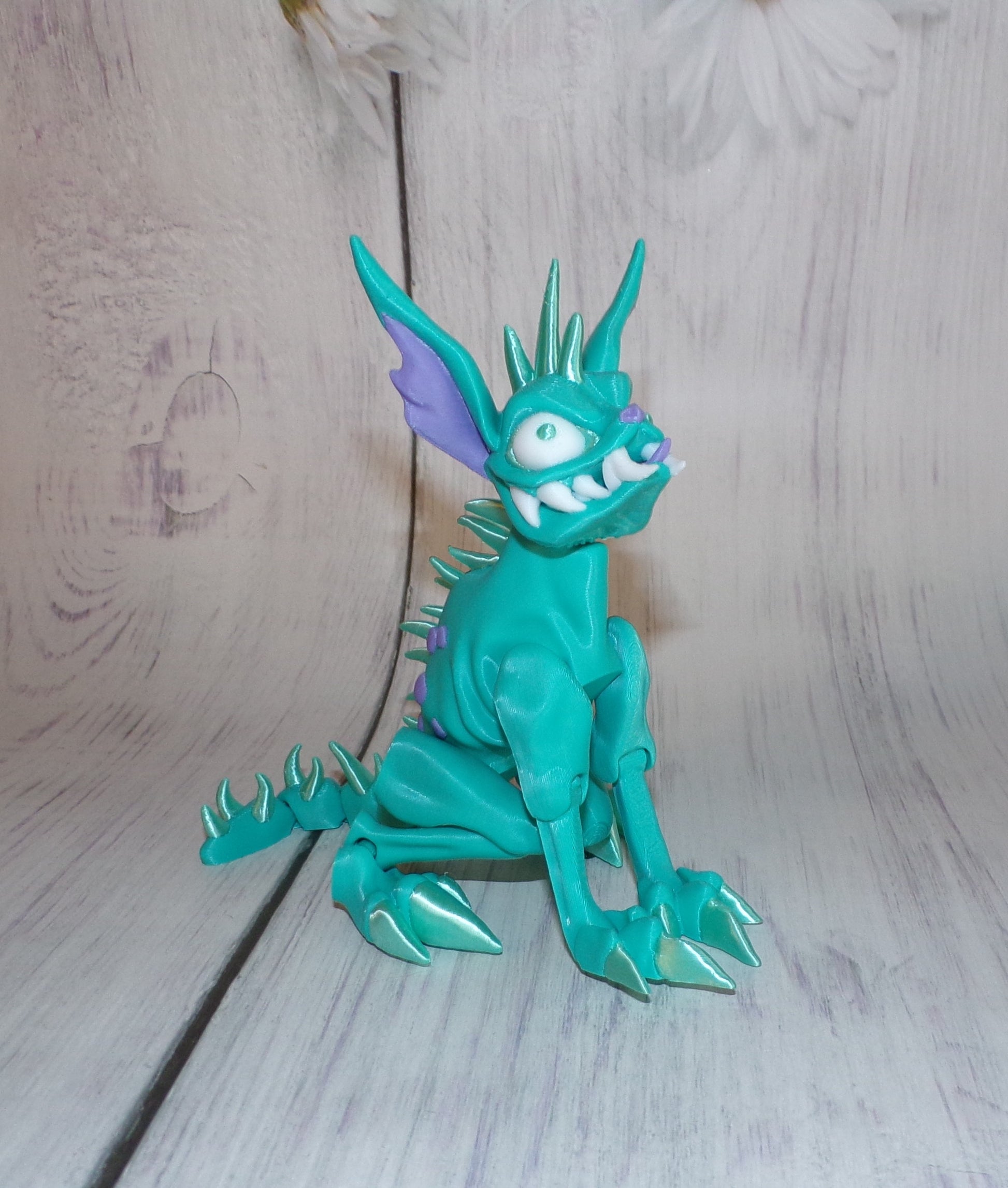 Chupacabra 3d printed Articulated Figurine - Wonderland 3D Printing 