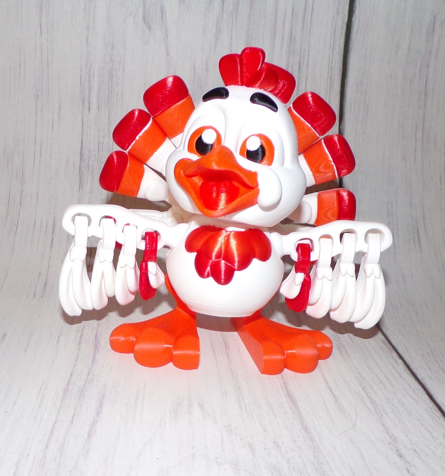 Turkey 3D Printed Articulated Figurine - Wonderland 3D Printing 