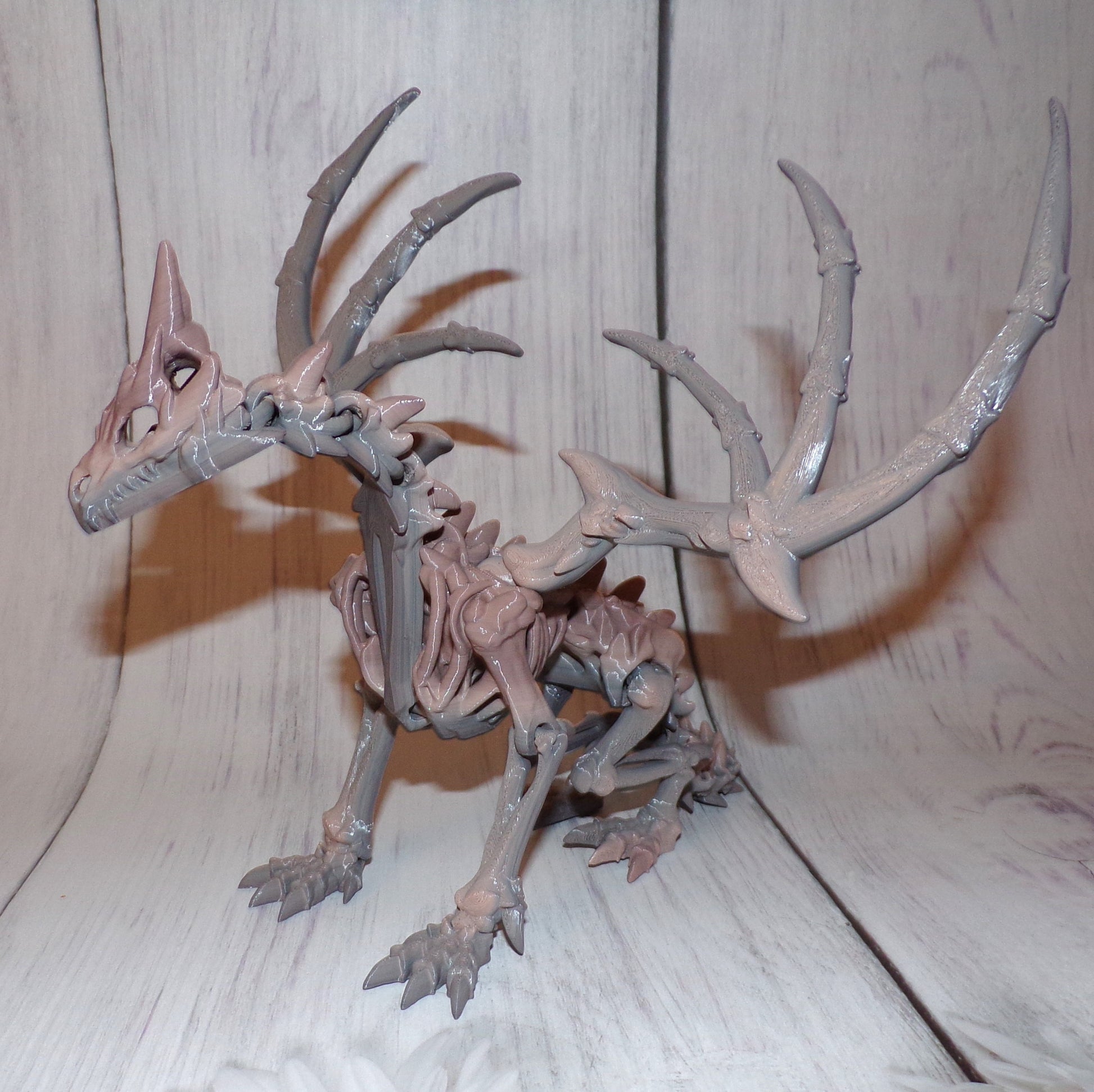 Wraith Winged Dragon 3d printed Articulated Figurine - Wonderland 3D Printing 