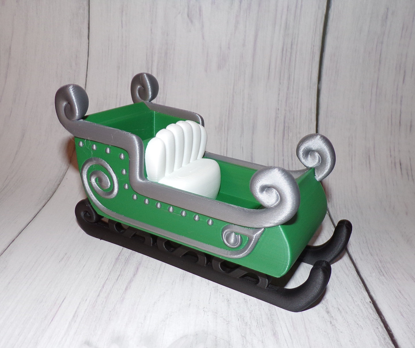 Sleigh 3d printed Figurine-Perfect for Santa - Wonderland 3D Printing 