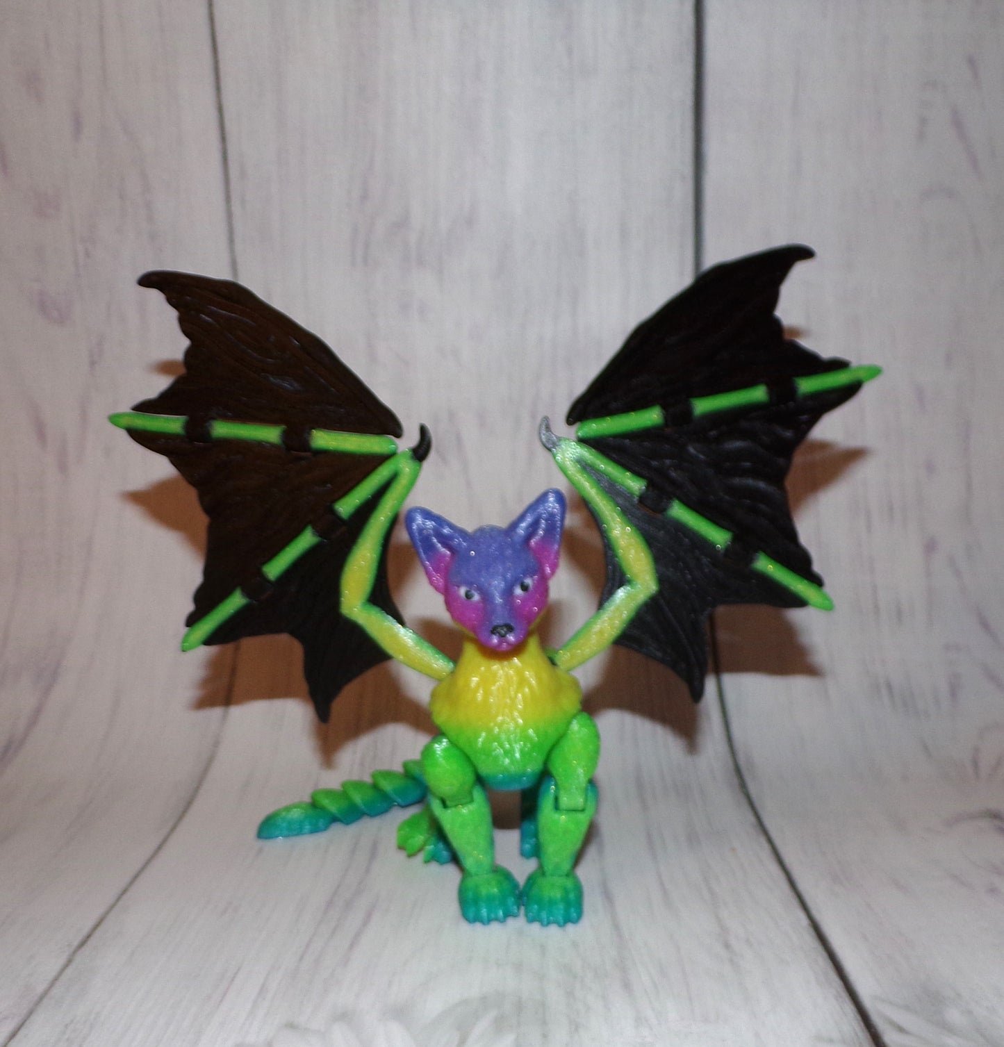 Cat Dragon 3d Printed Articulated Figurine - Wonderland 3D Printing 