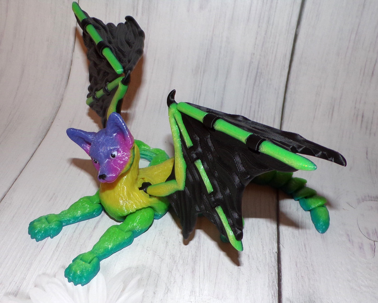 Cat Dragon 3d Printed Articulated Figurine - Wonderland 3D Printing 