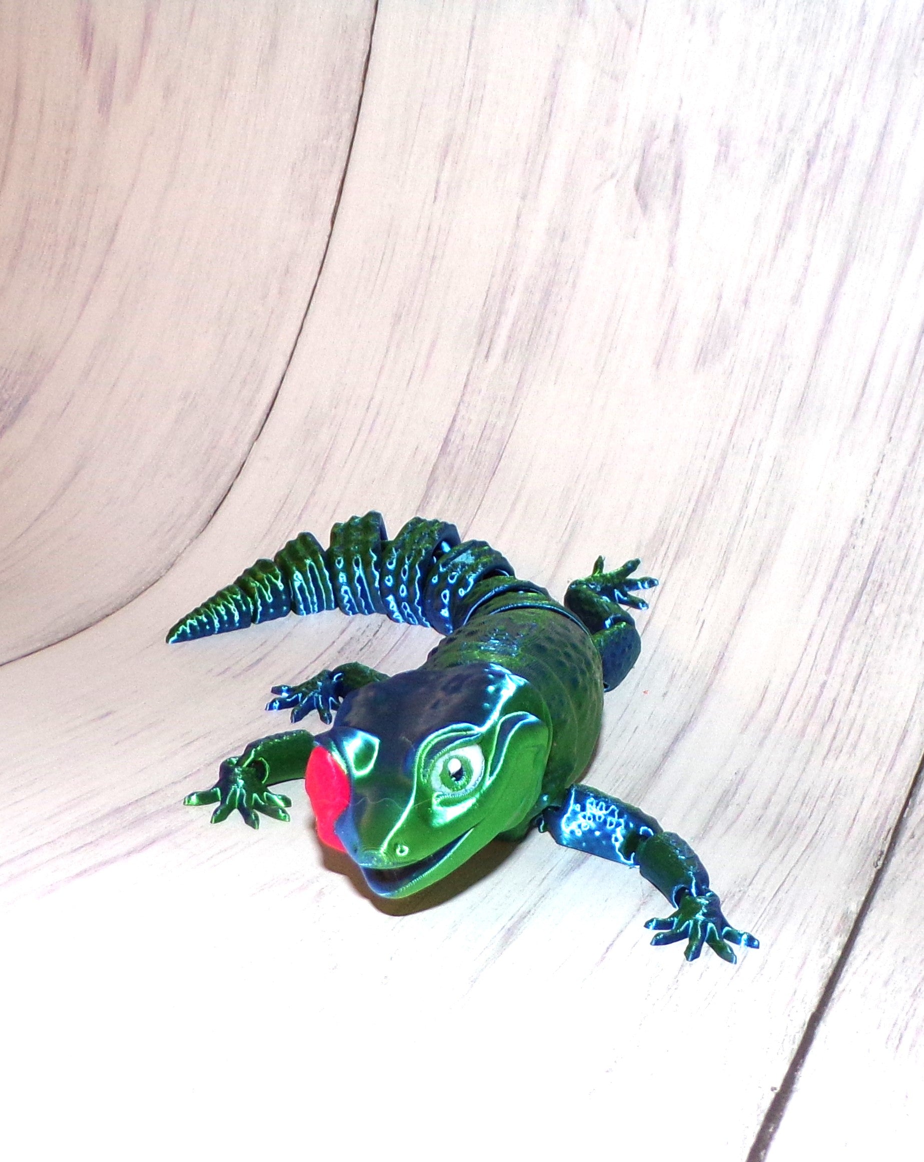 Licking Gecko - Wonderland 3D Printing 