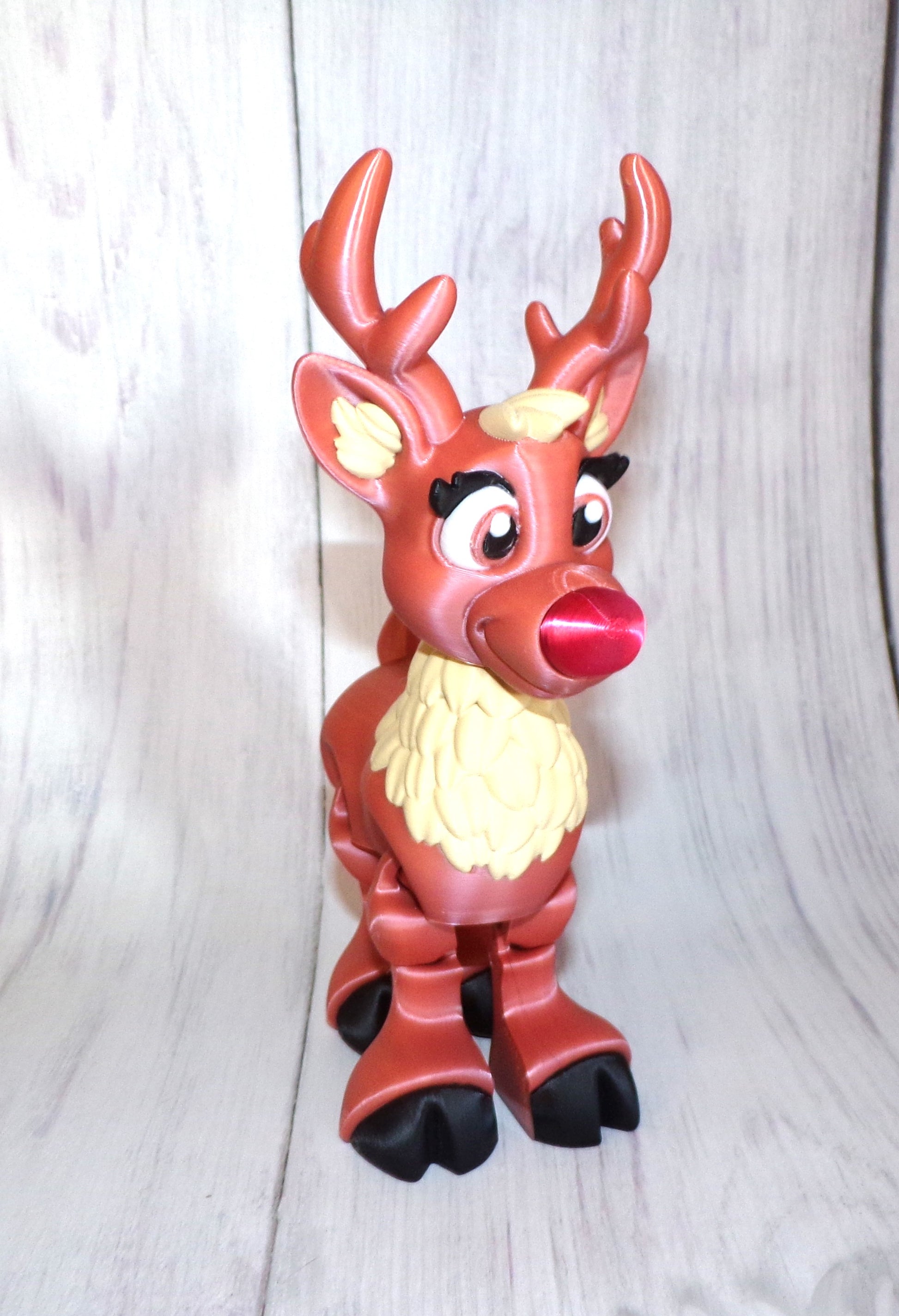 Reindeer 3D Printed Articulated Figurine - Wonderland 3D Printing 