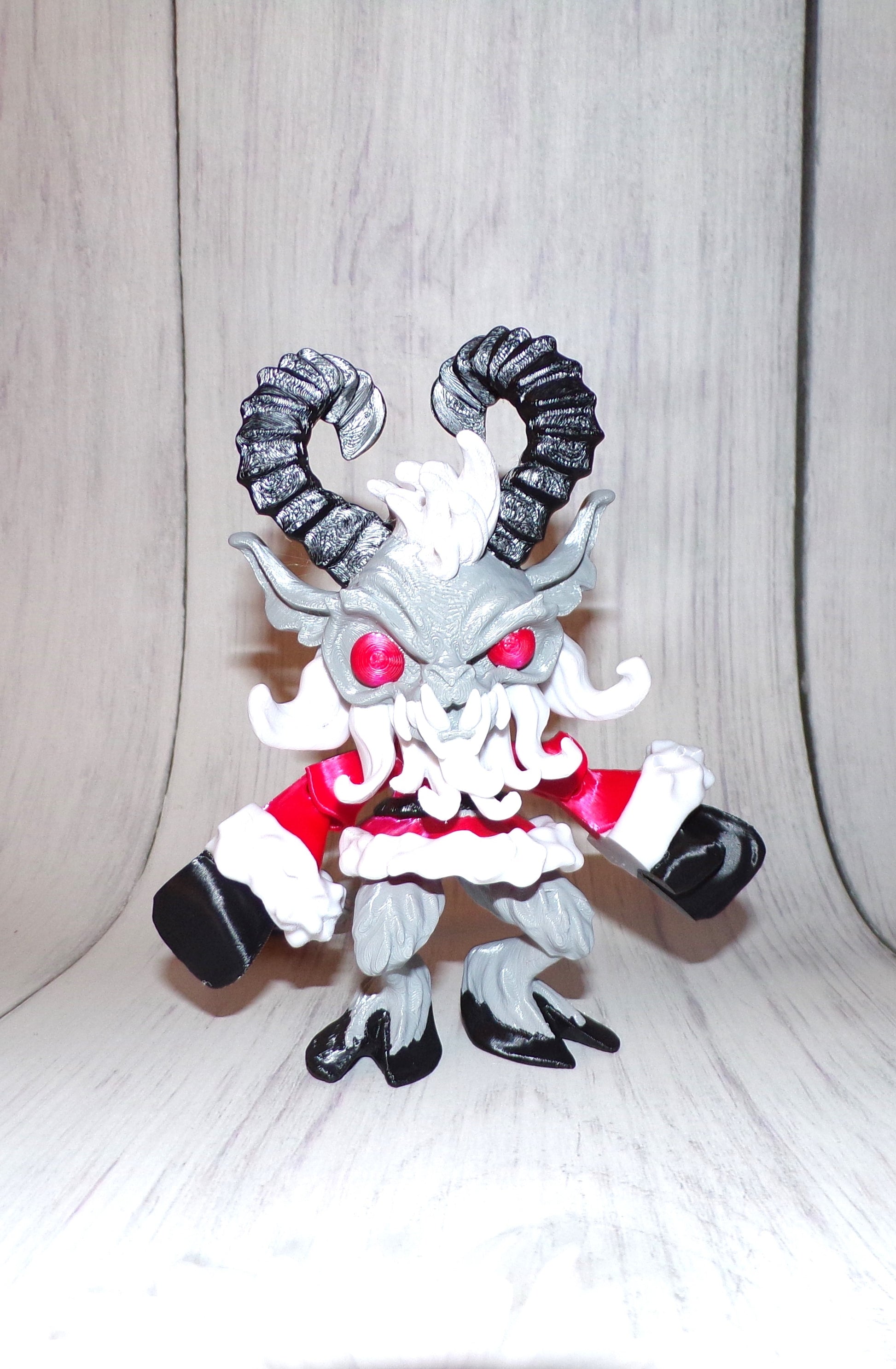 Krampus 3d Printed Articulated Figurine - Wonderland 3D Printing 