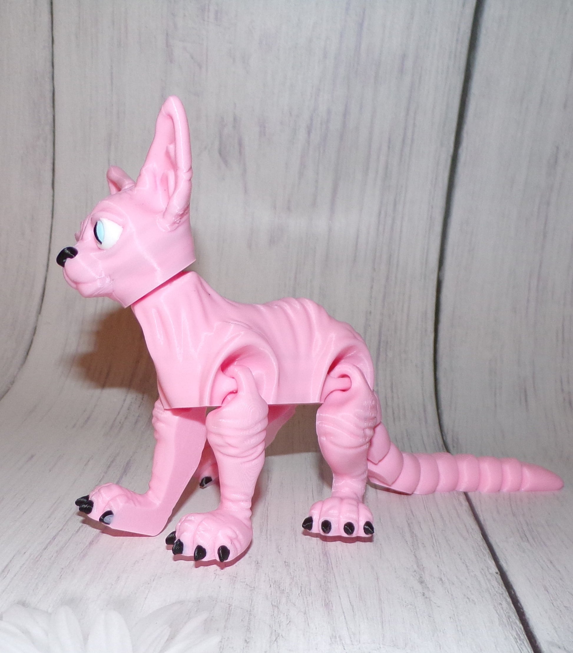 Sphinx Cat 3D Printed Articulated Figurine - Wonderland 3D Printing 