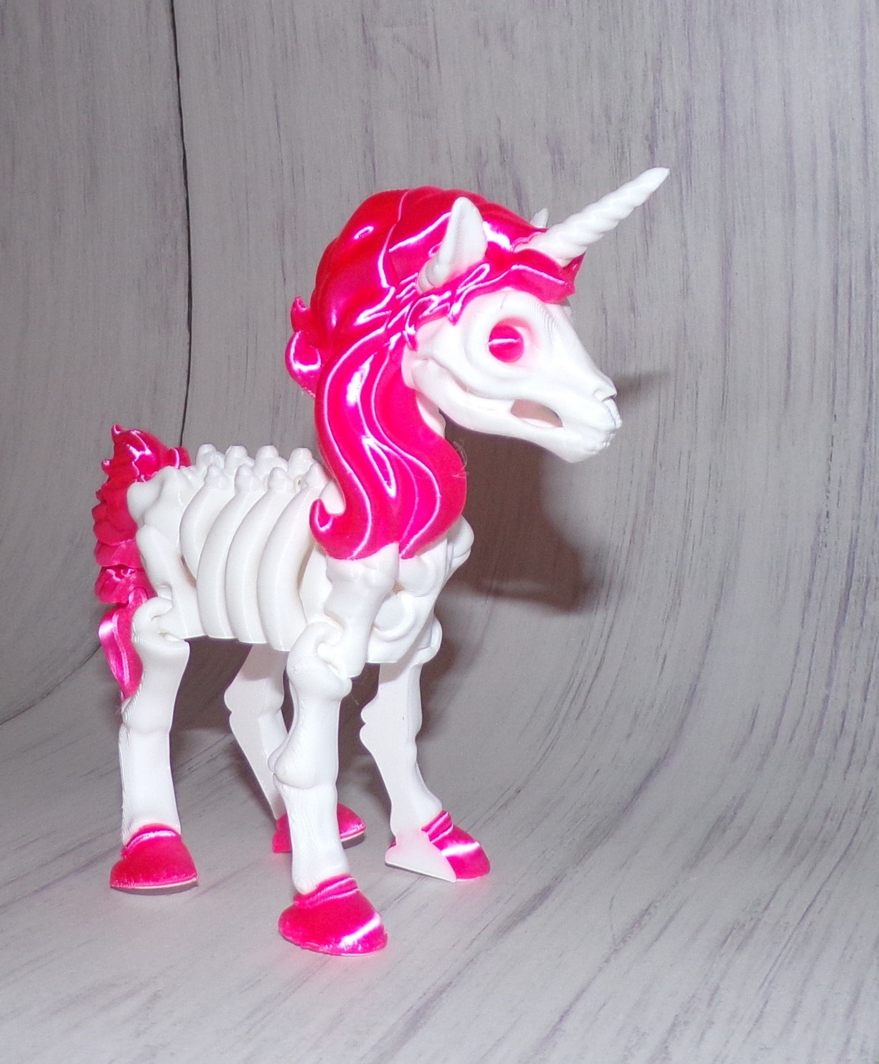 Skeleton Unicorn Articulated 3d Printed Figurine - Wonderland 3D Printing 