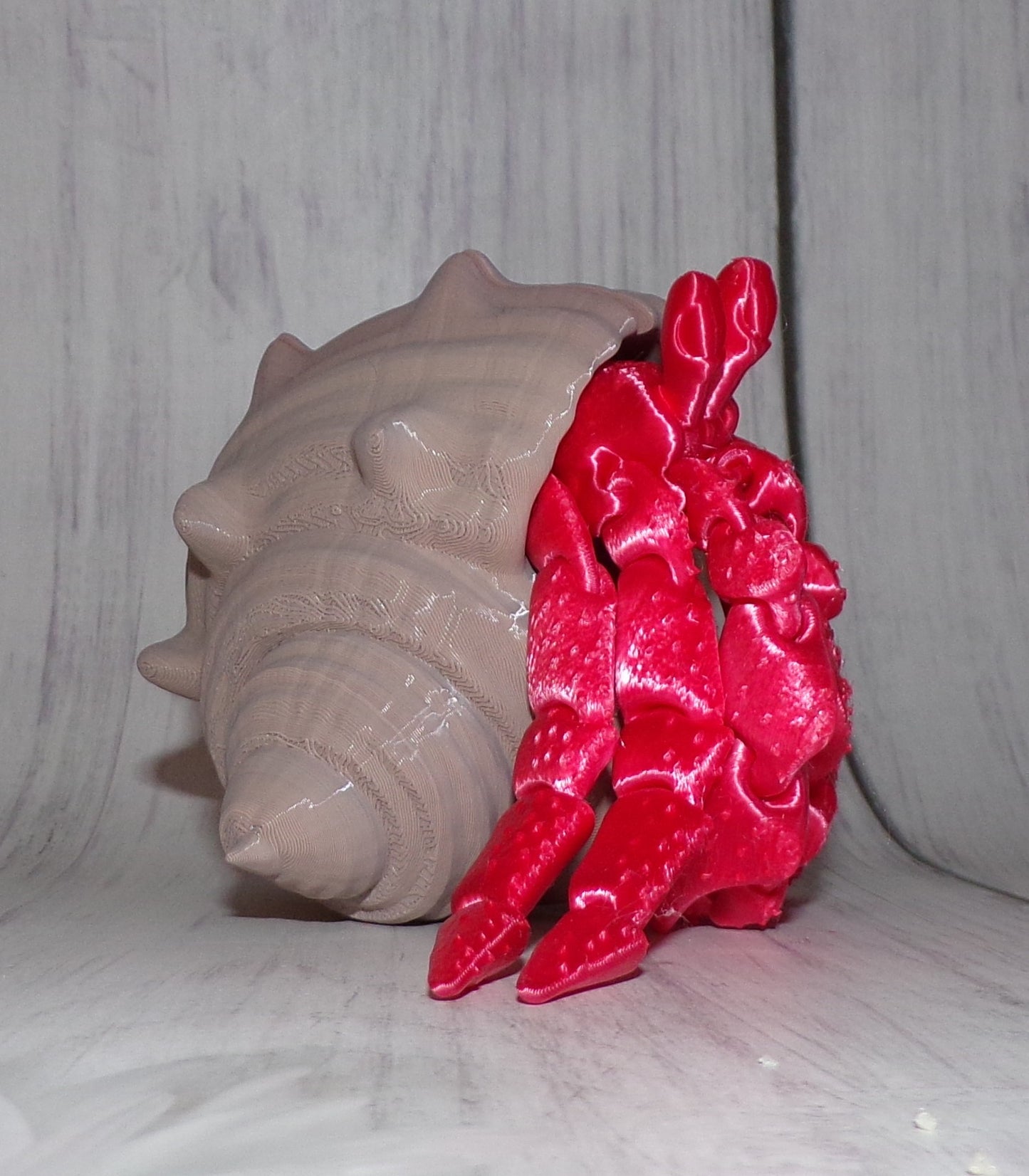 Hermit Crab Articulated 3d Printed Figurine - Wonderland 3D Printing 