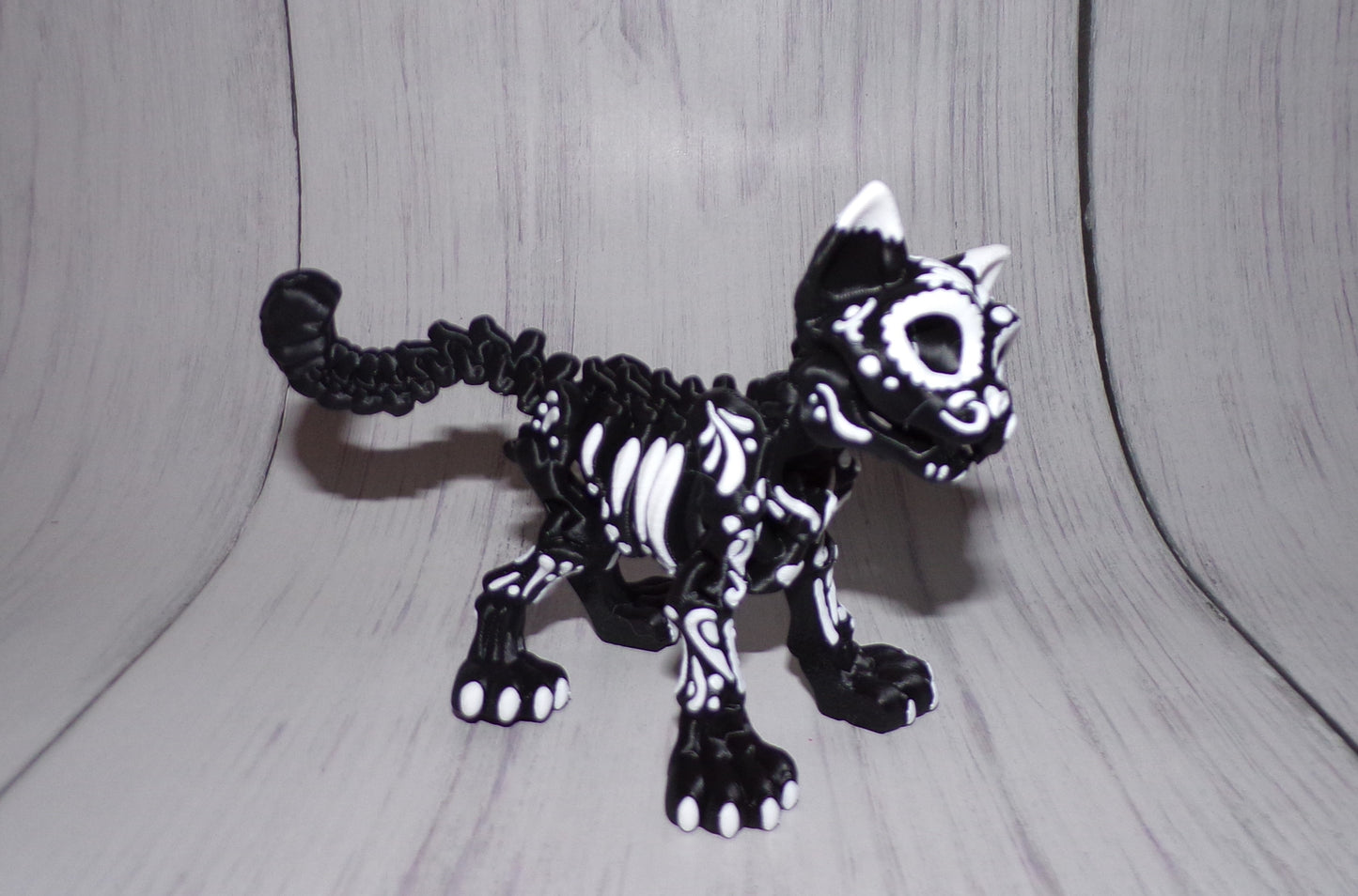 Skeleton Dog or Cat Articulated 3d Printed Figurine - Wonderland 3D Printing 