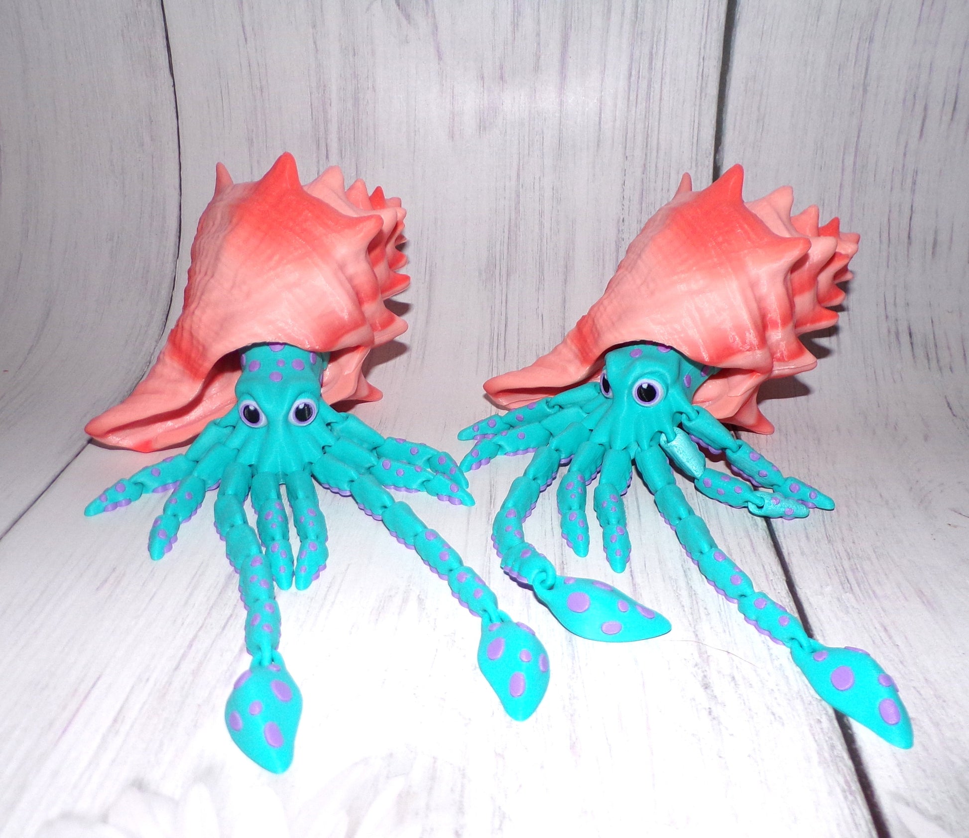 Sky Squid Articulated 3d Printed Figurine - Wonderland 3D Printing 