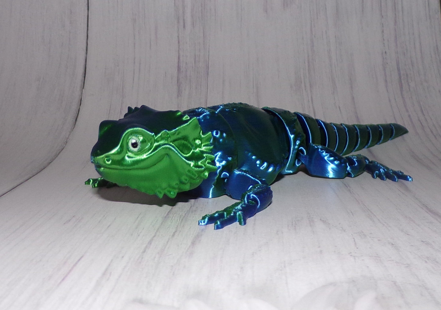 Leo Gecko, Articulated Gecko - Wonderland 3D Printing 