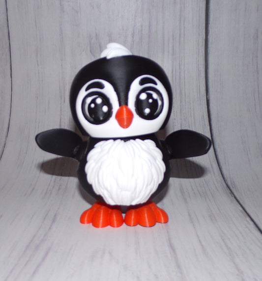 Penguin 3D Printed Articulated Figurine - Wonderland 3D Printing 