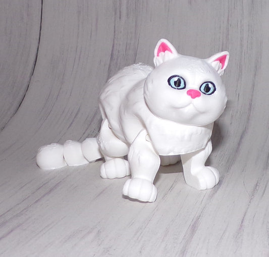 British Short Haired Cat 3D Printed Articulated Figurine - Wonderland 3D Printing 