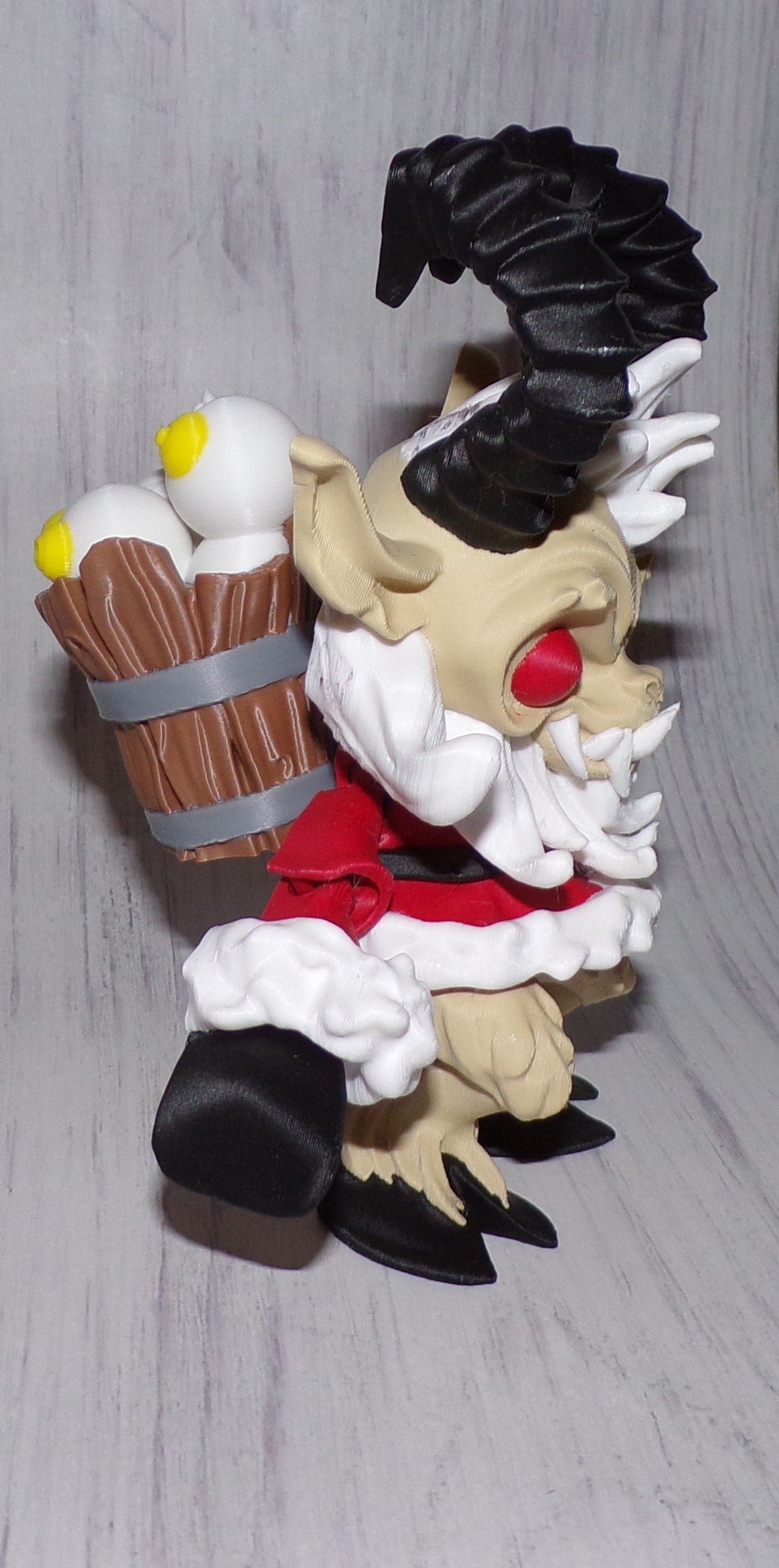 Krampus 3d Printed Articulated Figurine - Wonderland 3D Printing 