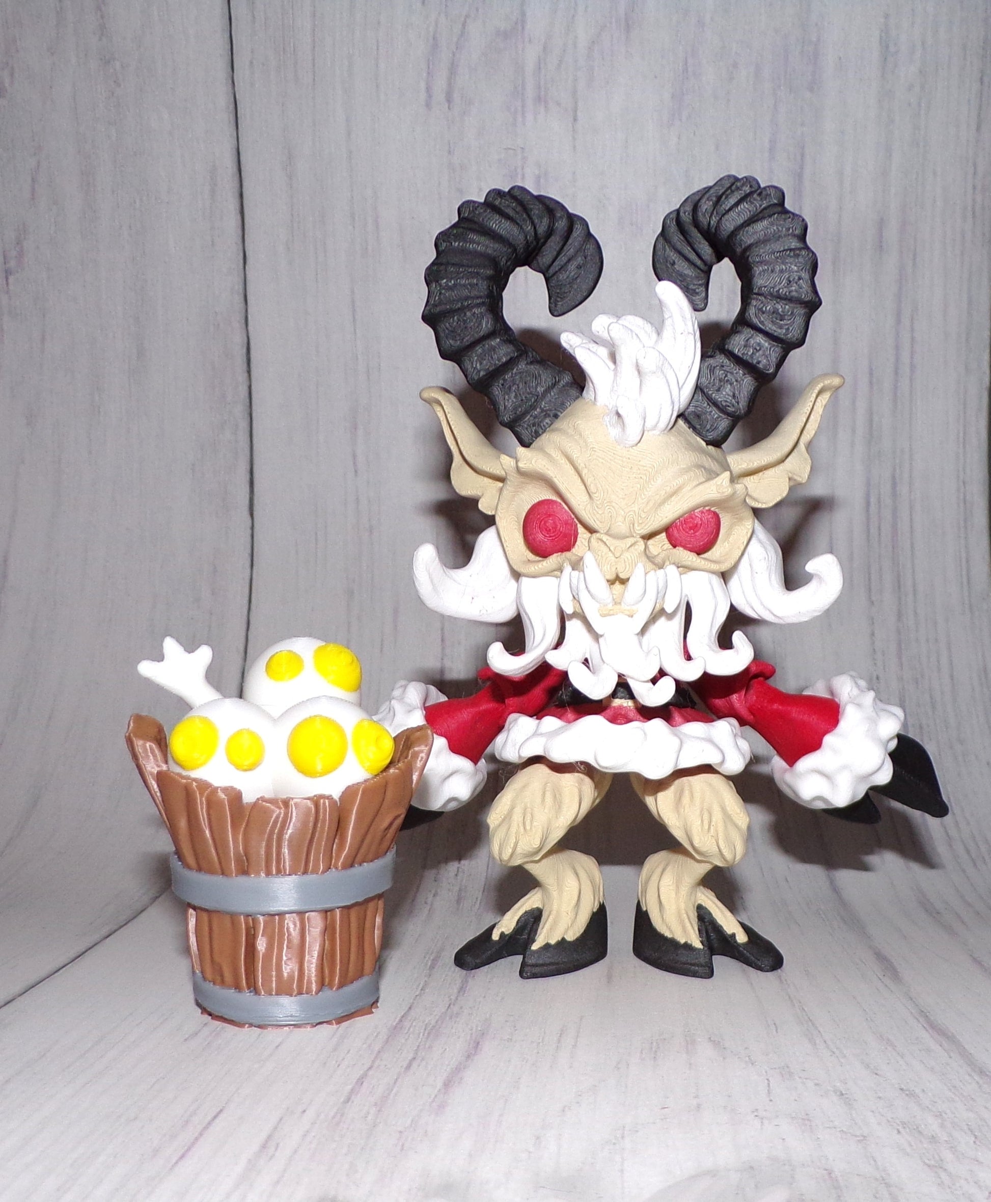 Krampus 3d Printed Articulated Figurine - Wonderland 3D Printing 