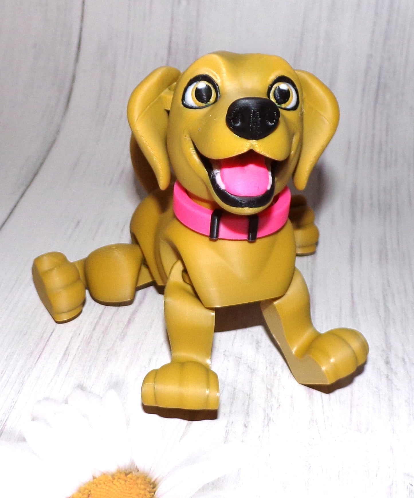 Labrador  3D Printed Articulated Figurine - Wonderland 3D Printing 