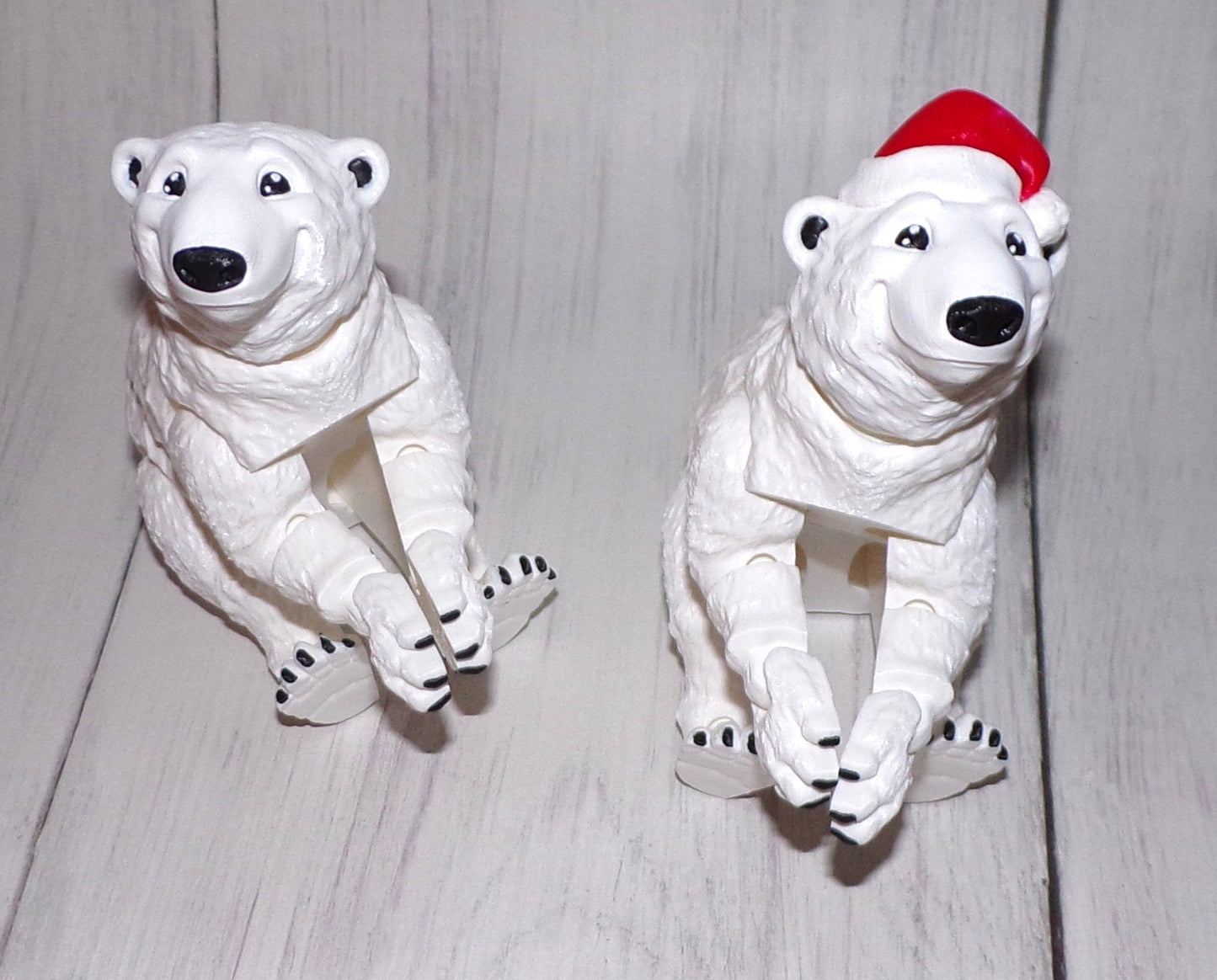 Polar Bear 3D Printed Articulated Figurine - Wonderland 3D Printing 