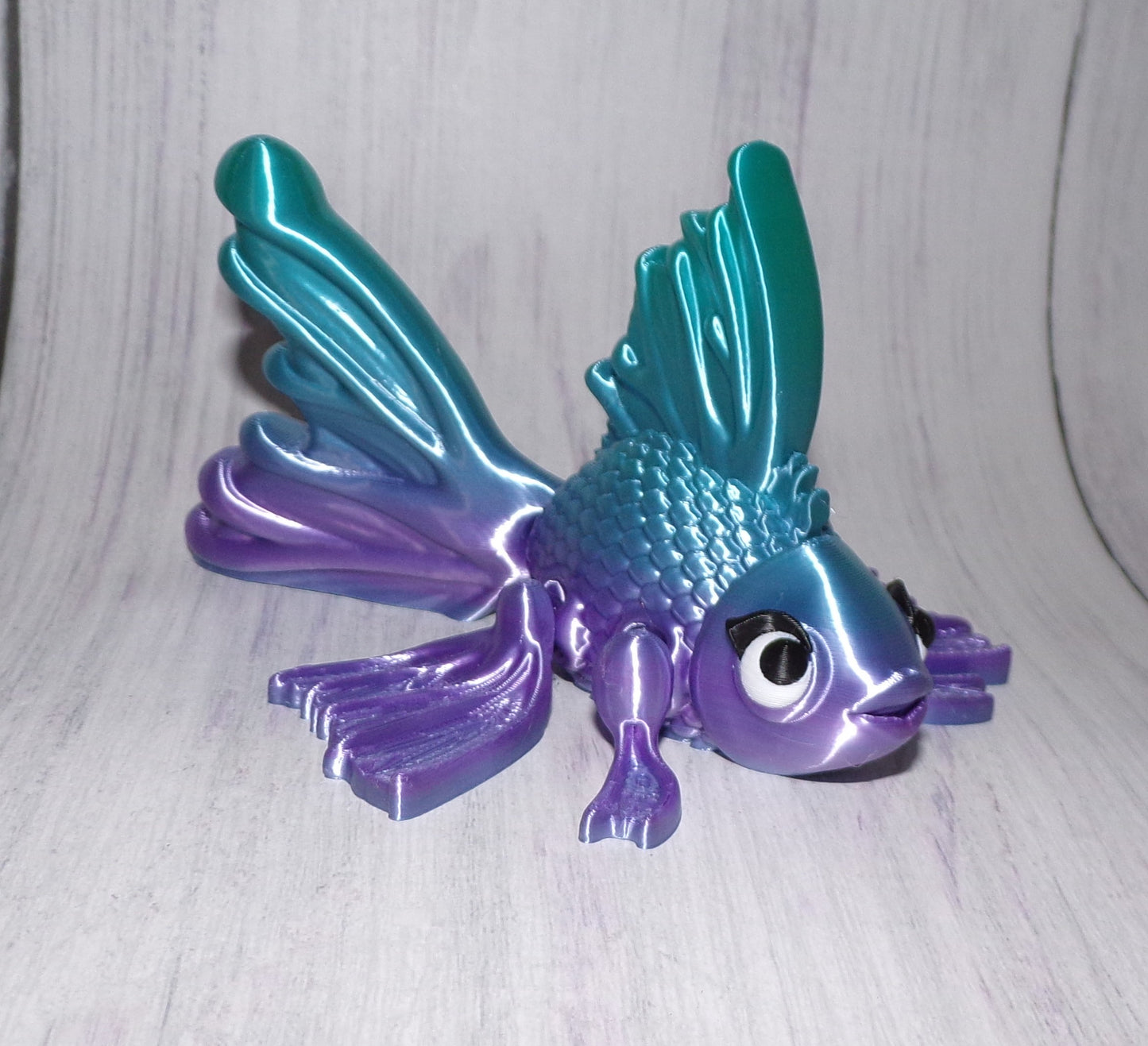 Goldfish 3D Printed Articulated Figurine - Wonderland 3D Printing 