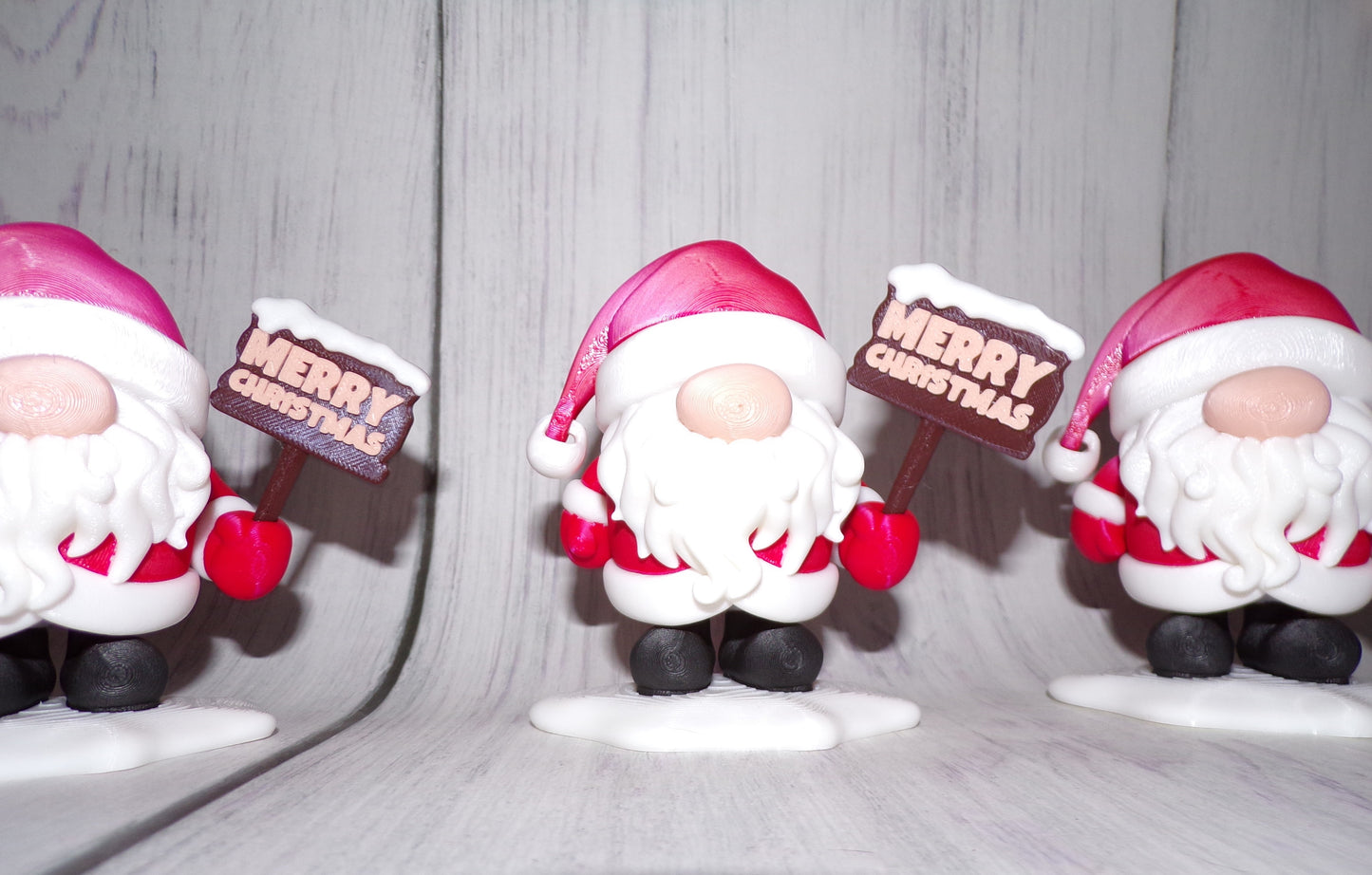 Santa Gnomes 3D Printed Articulated Figurine - Wonderland 3D Printing 