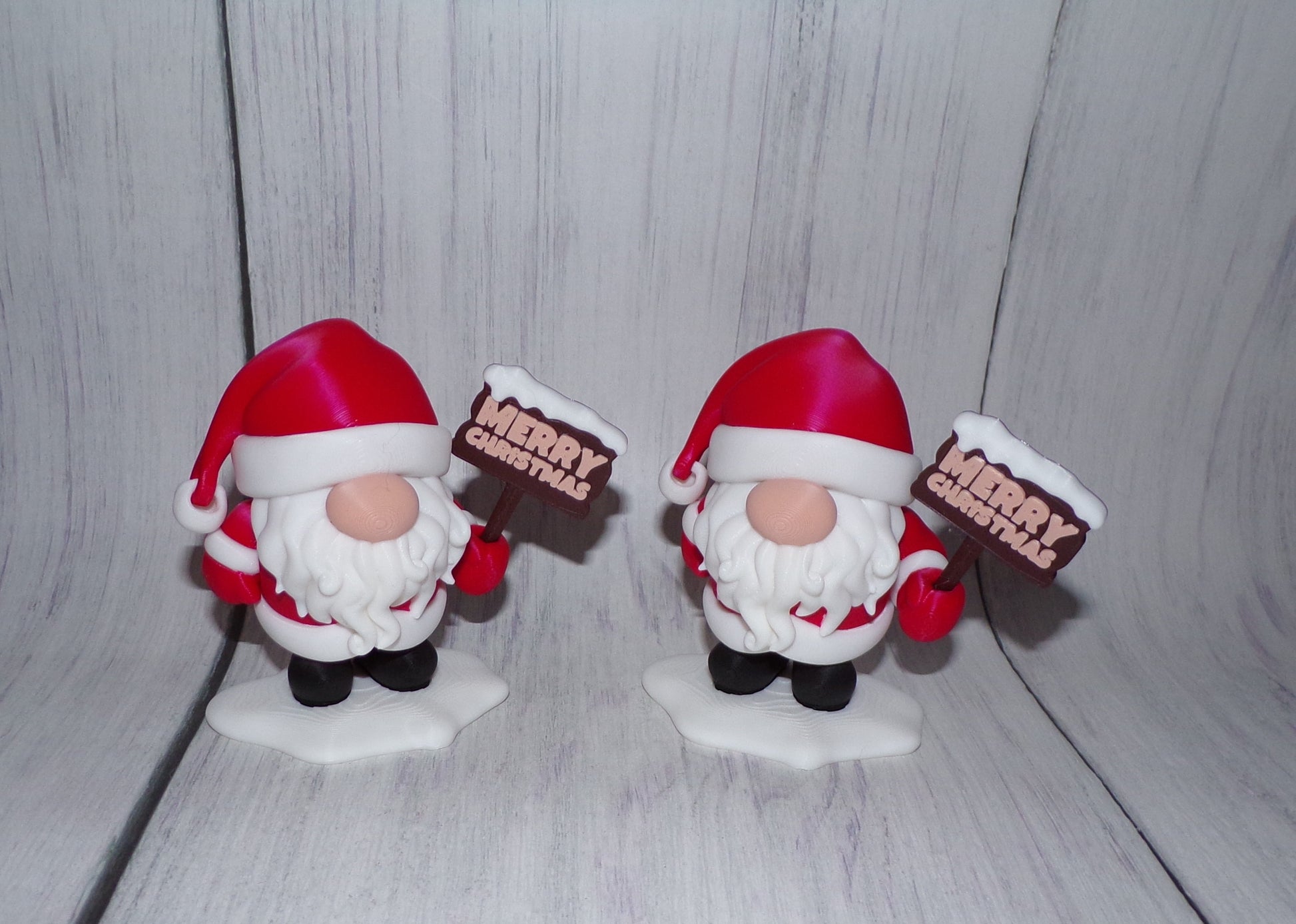 Santa Gnomes 3D Printed Articulated Figurine - Wonderland 3D Printing 