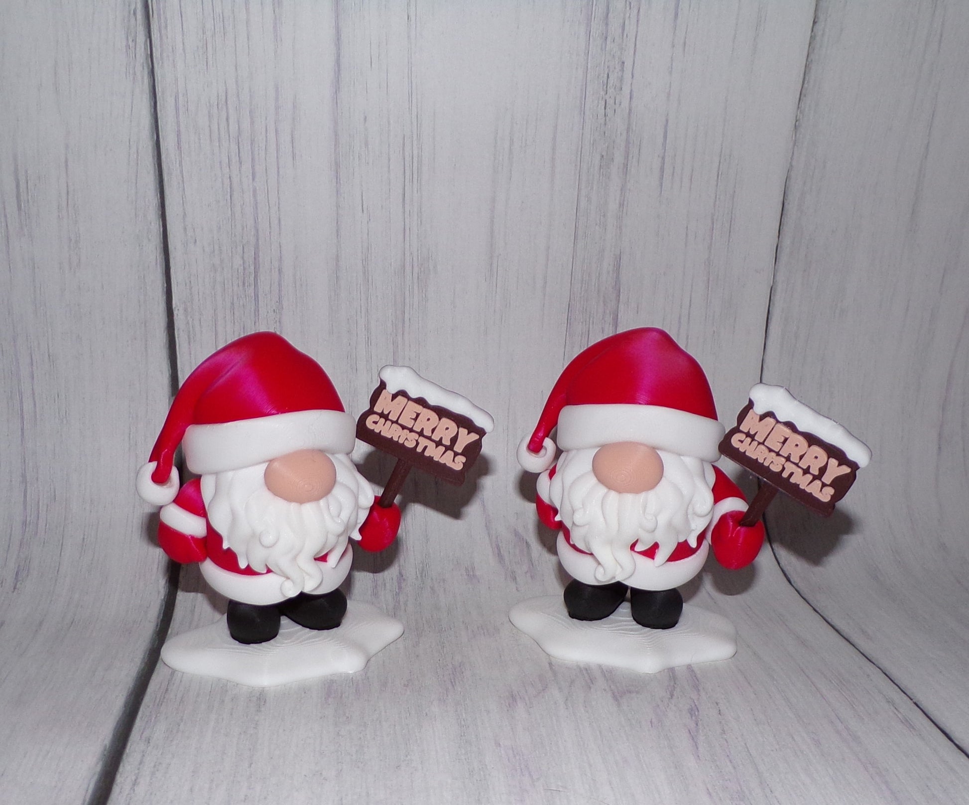 Santa Gnomes 3D Printed Articulated Figurine - Wonderland 3D Printing 