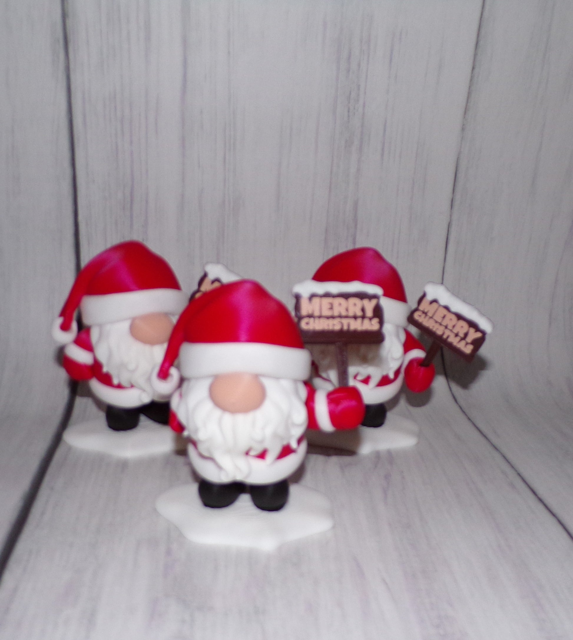 Santa Gnomes 3D Printed Articulated Figurine - Wonderland 3D Printing 