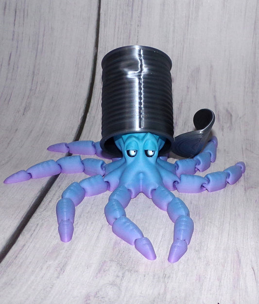 Gus the Octopus Articulated 3d Printed Figurine - Wonderland 3D Printing 