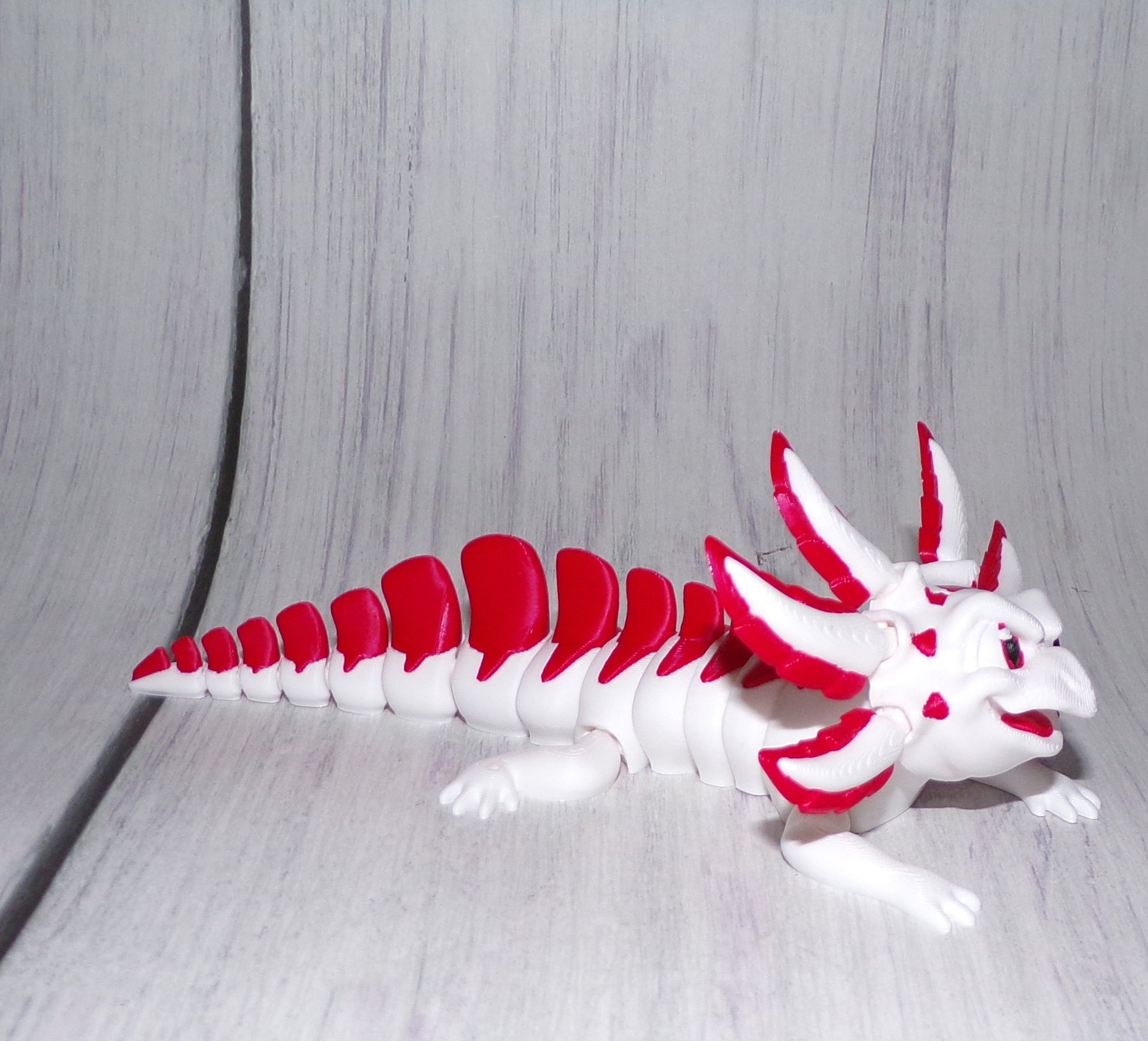 Velvet Cake Axolotl Articulated 3d Printed Figurine - Wonderland 3D Printing 