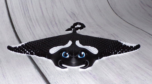 Manta Ray Articulated 3d Printed Figurine - Wonderland 3D Printing 