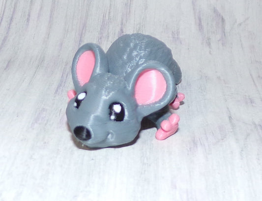 Tiny Mouse 3D Printed Articulated Figurine