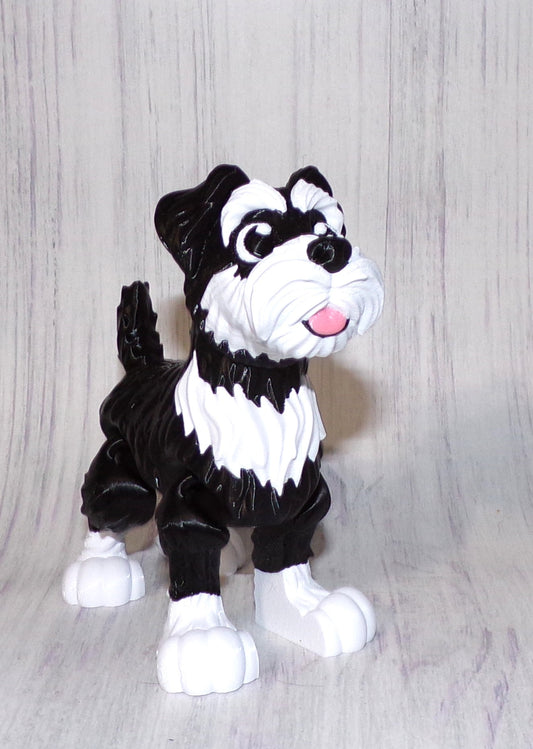 Schnauzer 3D Printed Articulated Figurine