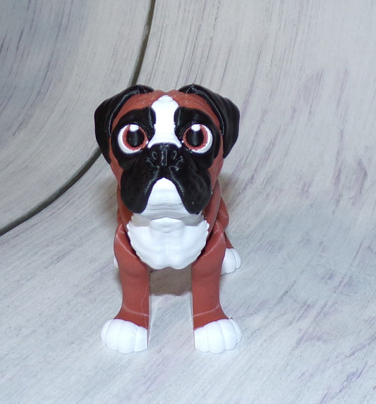 Boxer 3D Printed Articulated Figurine