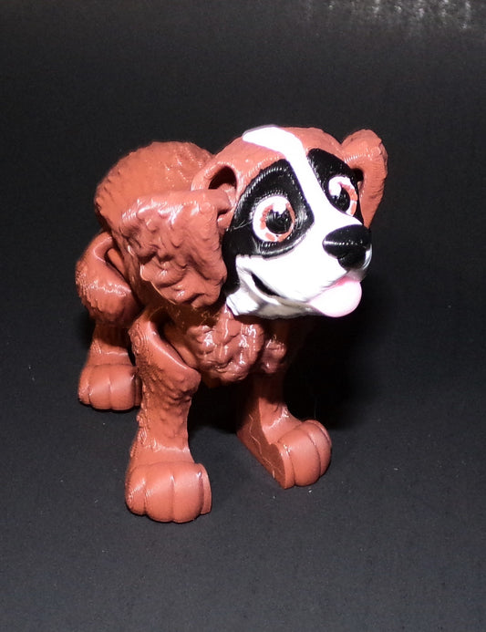 St Bernard 3D Printed Articulated Figurine