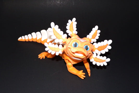 Dany Candy Axolotl Articulated 3d Printed Figurine