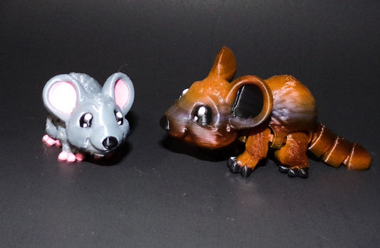 Tiny Mouse 3D Printed Articulated Figurine