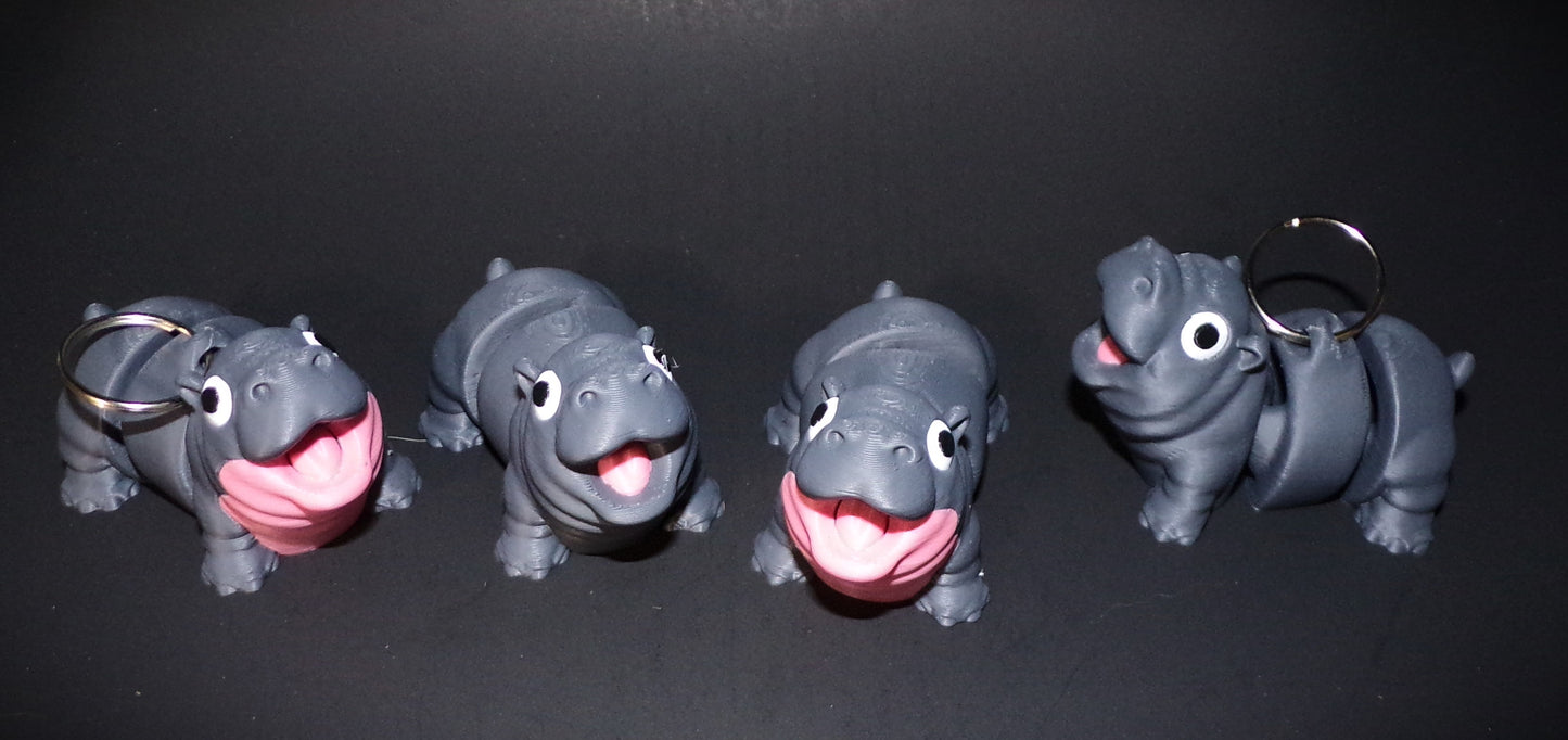 Hippo 3D Printed Articulated Figurine