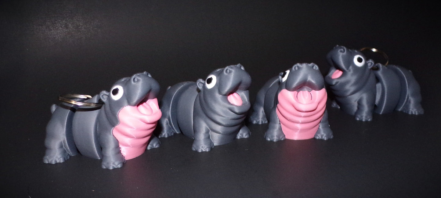 Hippo 3D Printed Articulated Figurine