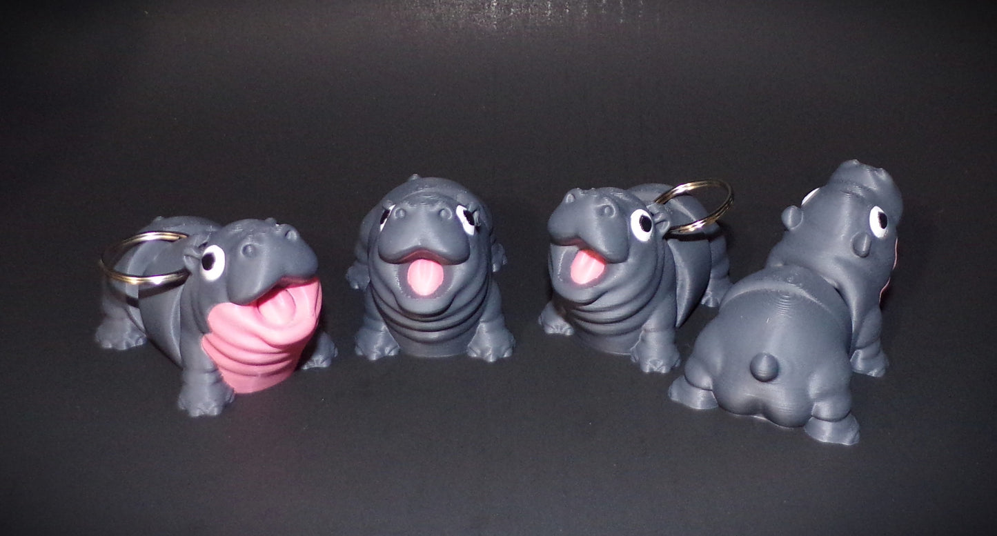 Hippo 3D Printed Articulated Figurine