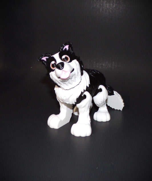 Border Collie 3D Printed Articulated Figurine