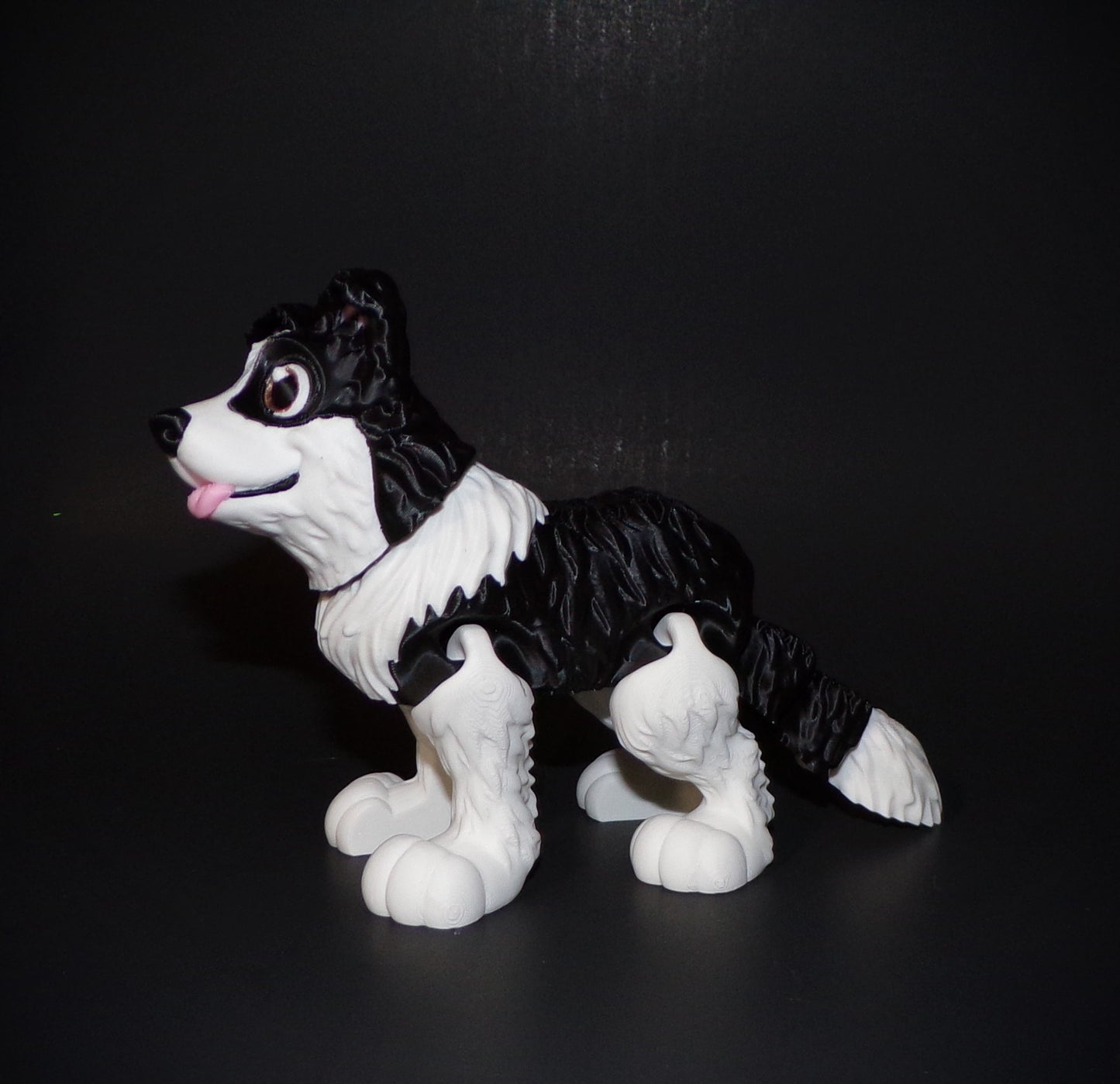 Border Collie 3D Printed Articulated Figurine