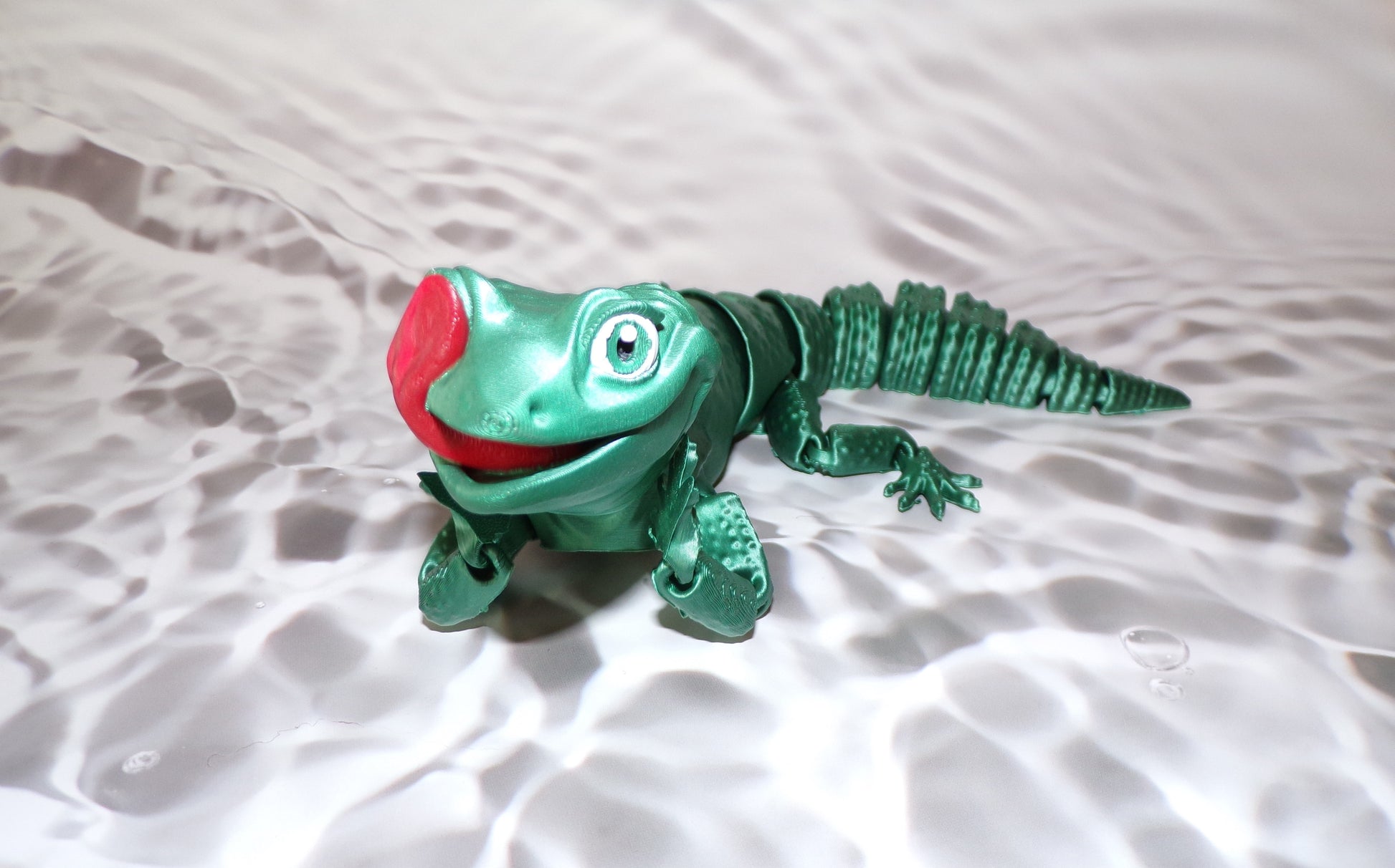 Licking Gecko - Wonderland 3D Printing 