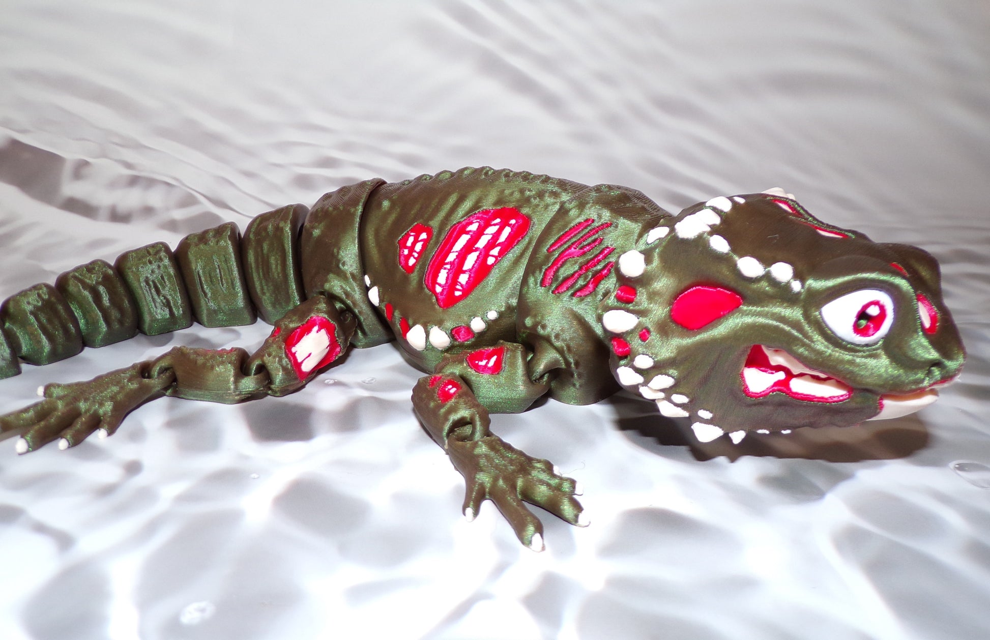 Zombie Bearded Dragon - Wonderland 3D Printing 