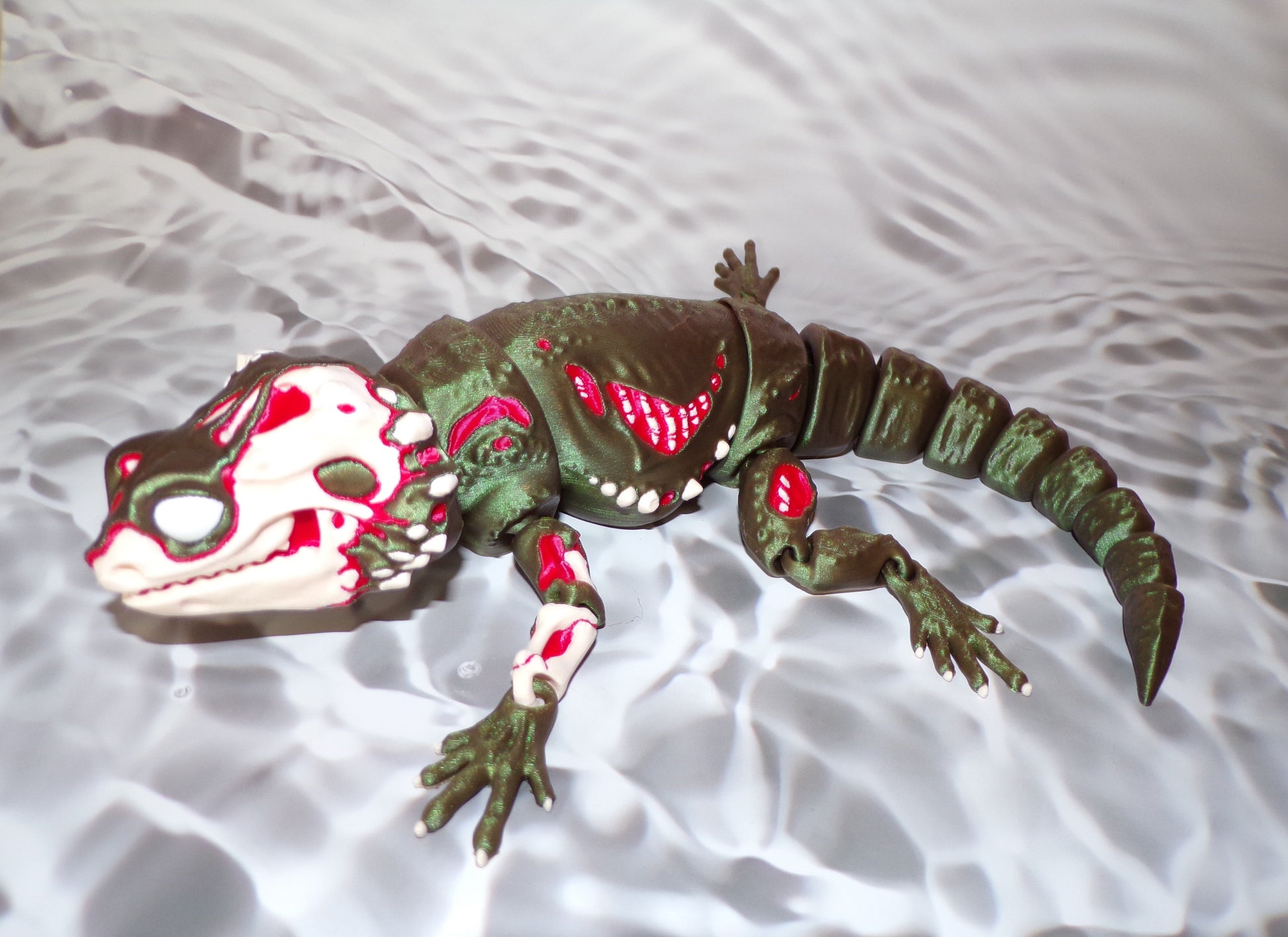 Zombie Bearded Dragon - Wonderland 3D Printing 