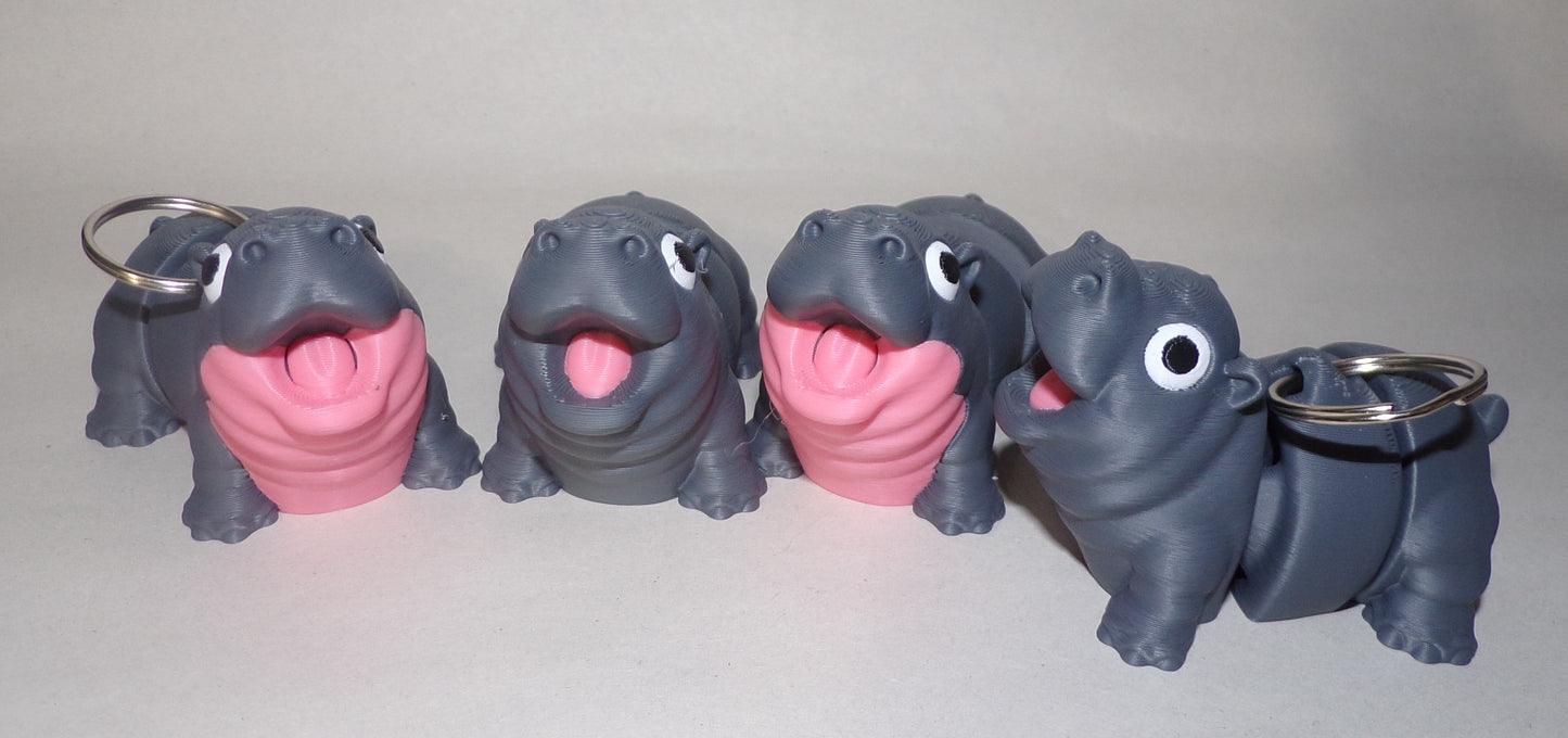 Hippo 3D Printed Articulated Figurine