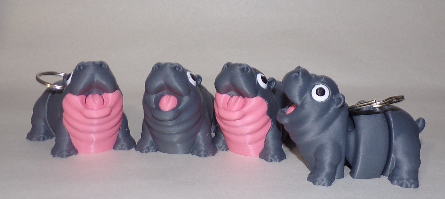 Hippo 3D Printed Articulated Figurine