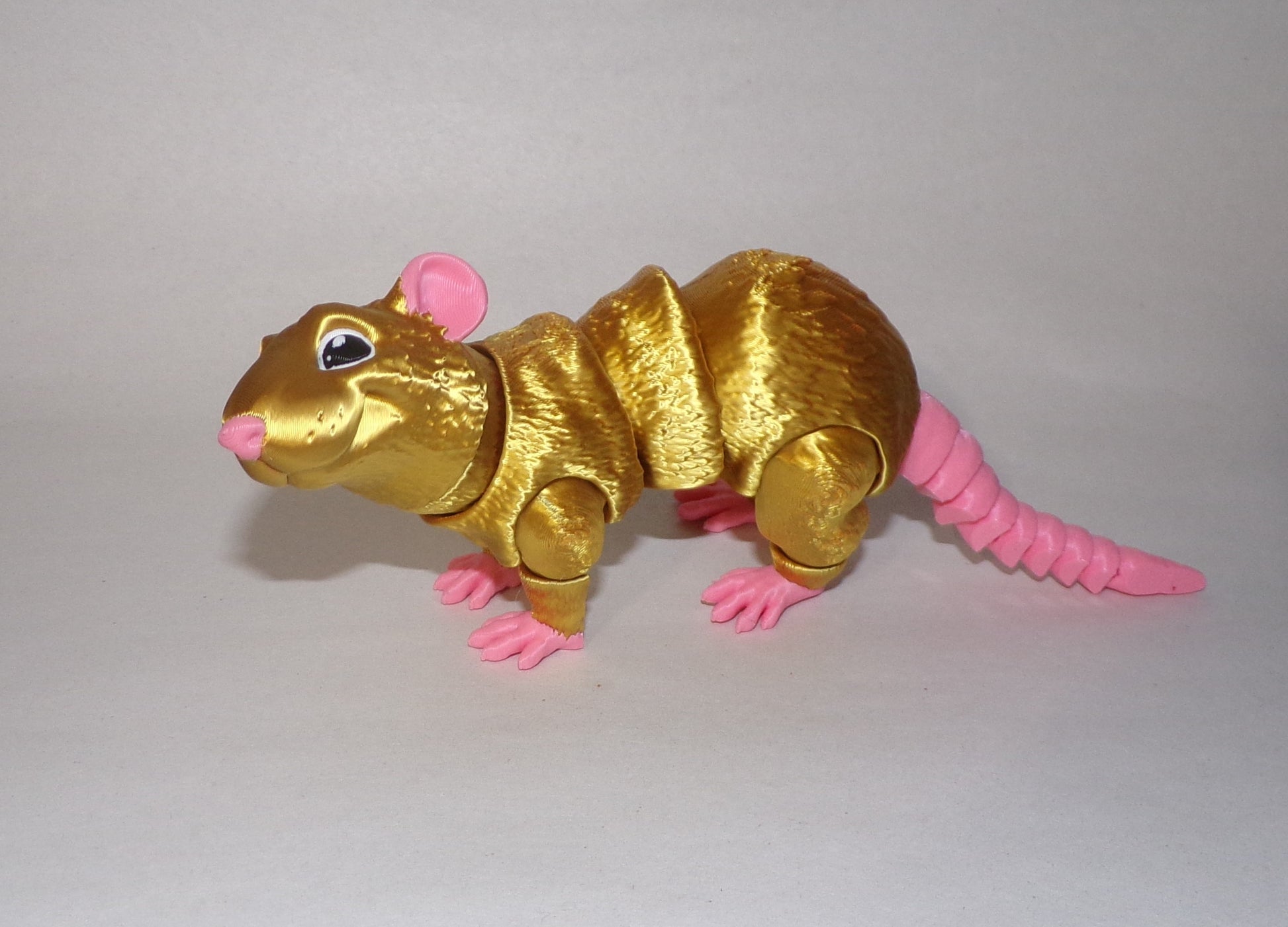 Rat: 3D Printed Articulated - Wonderland 3D Printing 