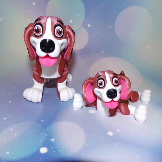 Beagle: 3D Printed, Articulated Dog - Wonderland 3D Printing 