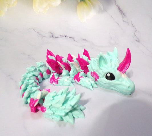 Unicorn Dragon or baby 3D Printed Articulated Figurine