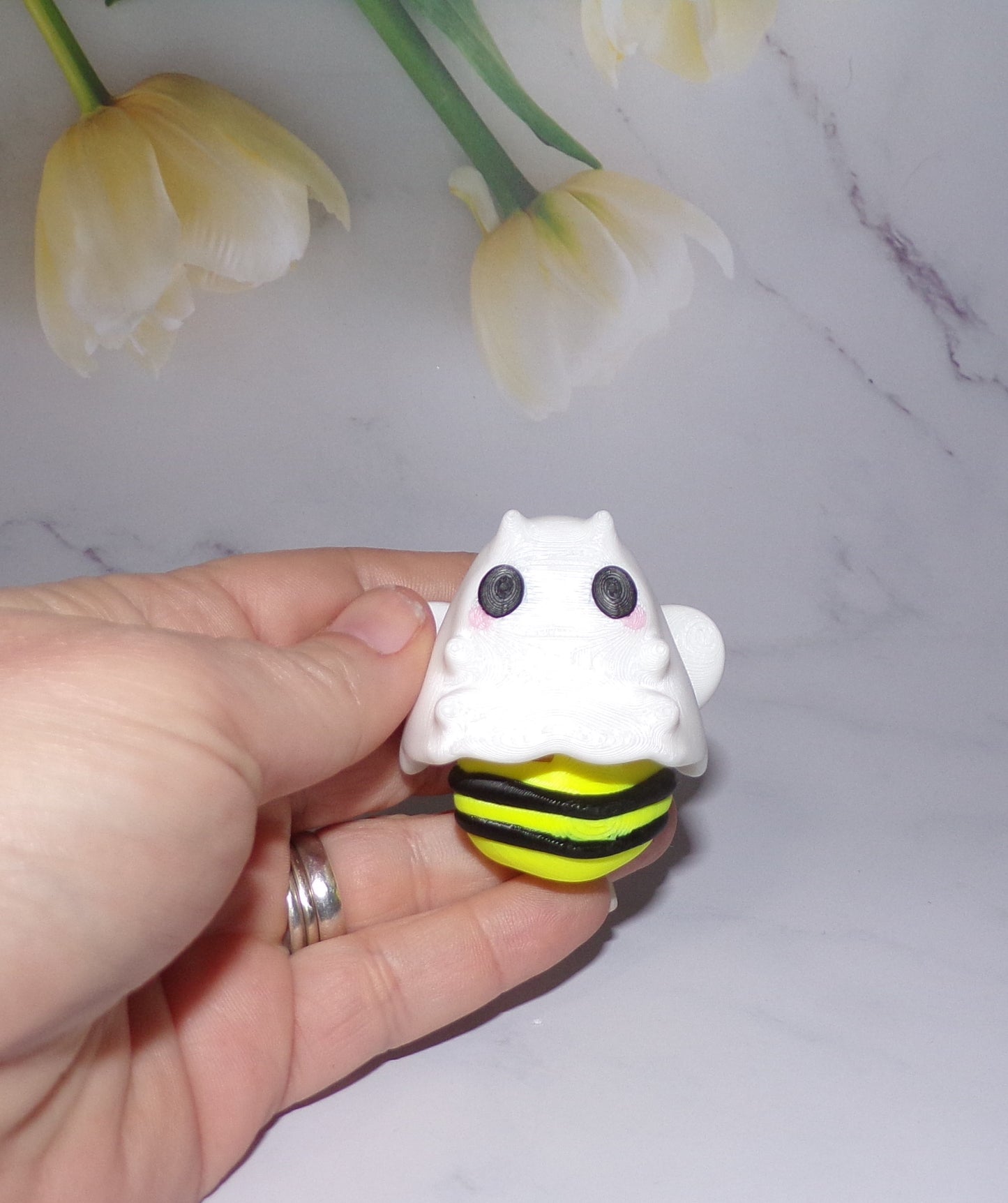 Bee or BOO Bee Articulated 3d Printed Figurine