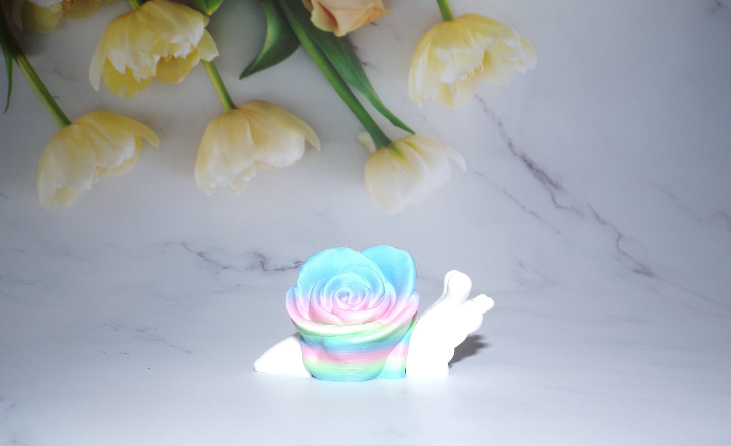 Snails-Rose, Strawberry or Chocolate Covered Strawberry 3D Printed Articulated Figurine